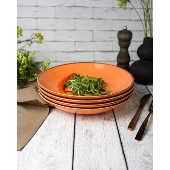 Тарелка глубокая 26 см безбортовая, Seasons Оранжевый, Porland, изображение 6