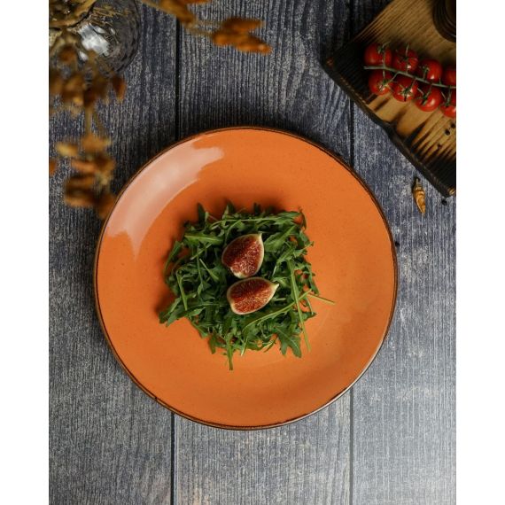 Тарелка 28 см безбортовая, Seasons Оранжевый, Porland, изображение 12