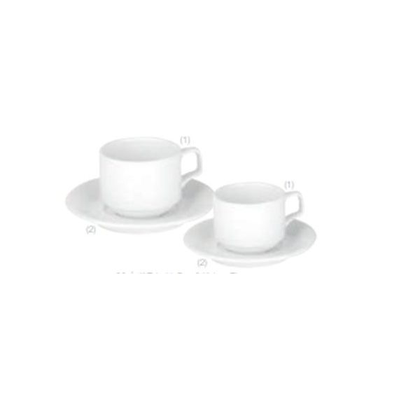 Чашка чайная, стопируемая, 200мл, цвет белый, SOLEY, Porland, изображение 2