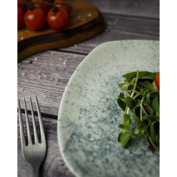 Тарелка квадратная 22см, цвет дымчатый, SMOKY, Porland, изображение 4