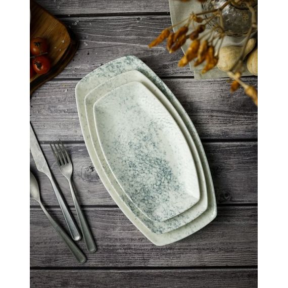 Тарелка прямоугольная 32 см, цвет дымчатый, SMOKY, Porland, изображение 7