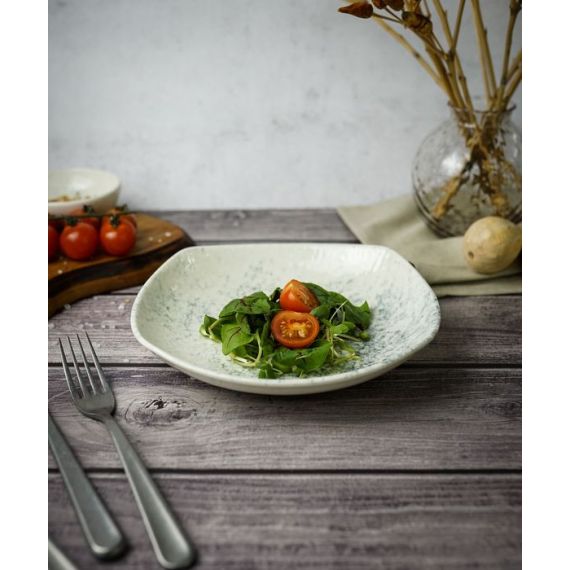 Салатник квадратный(глубокий) 22см, цвет дымчатый, SMOKY, Porland, изображение 4