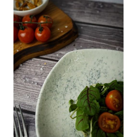 Салатник квадратный(глубокий) 22см, цвет дымчатый, SMOKY, Porland, изображение 5