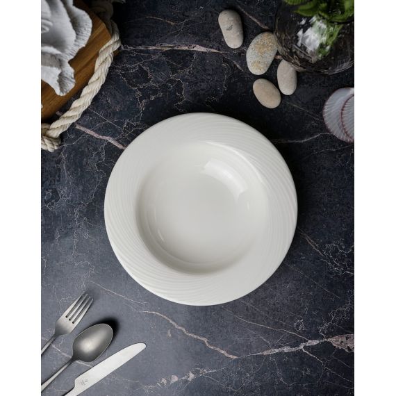 Тарелка глубокая/для пасты 22 см, цвет белый, STORM, Porland, изображение 3