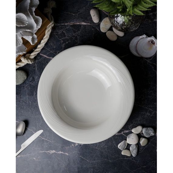 Тарелка глубокая/для пасты 30 см, цвет белый, STORM, Porland, изображение 4