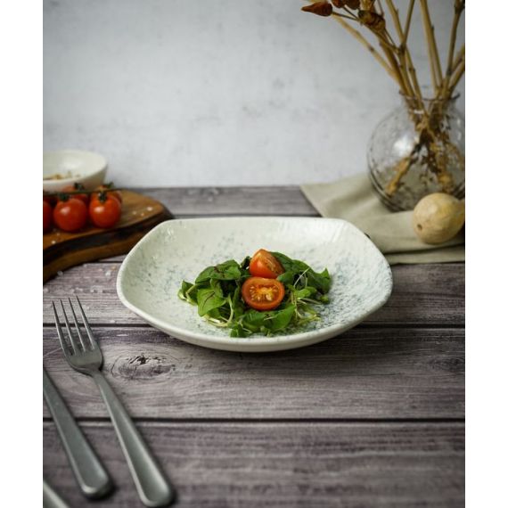 Салатник квадратный(глубокий) 22см, цвет дымчатый, SMOKY, Porland, изображение 15