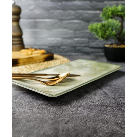 Блюдо прямоугольное 28,5x16 см h 1,6 см, STONEWARE, Porland, изображение 4