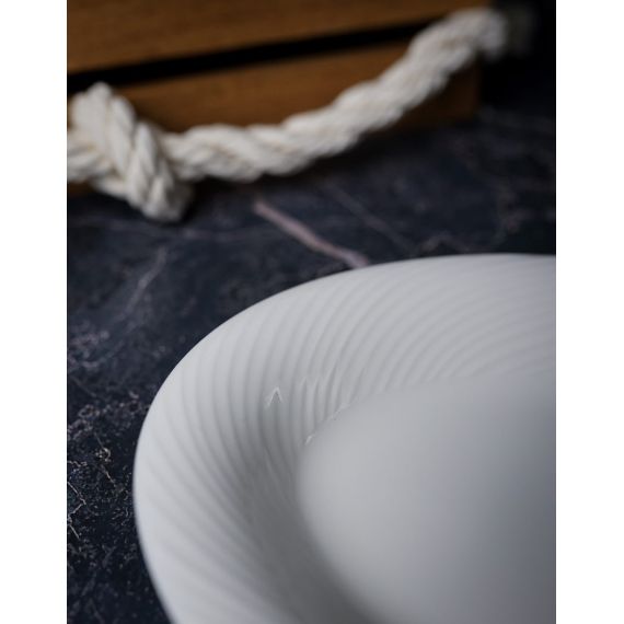 Блюдо овальное 24 см, цвет белый, STORM, Porland, изображение 4