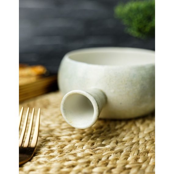 Салатник с ручкой 14/18 см h 6,3 см, STONEWARE, Porland, изображение 3