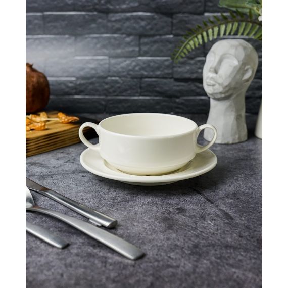 Чашка суповая с ручками 11 см, Seasons, Porland, изображение 3