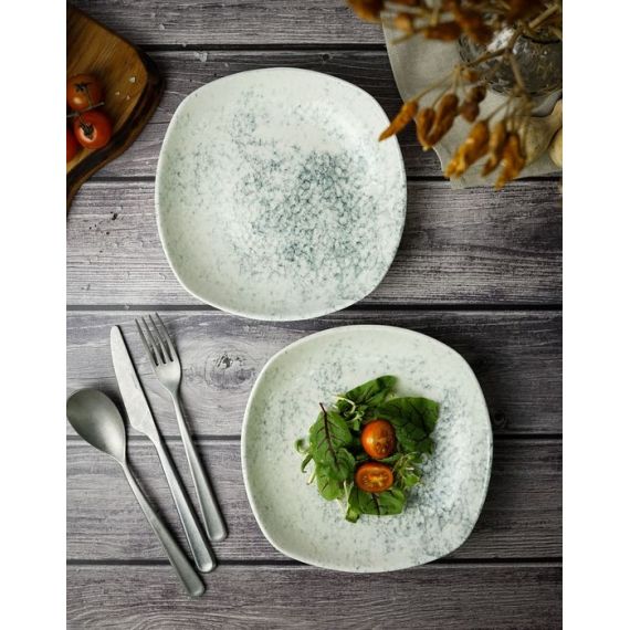 Салатник квадратный(глубокий) 22см, цвет дымчатый, SMOKY, Porland, изображение 9