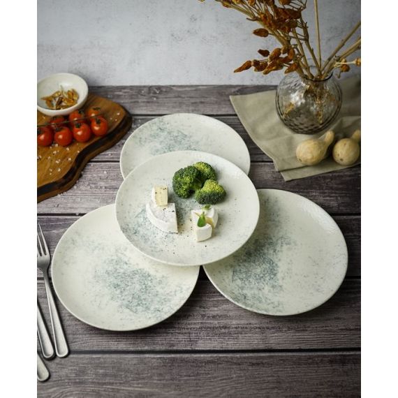 Тарелка плоская 25см, цвет дымчатый, SMOKY, Porland, изображение 12