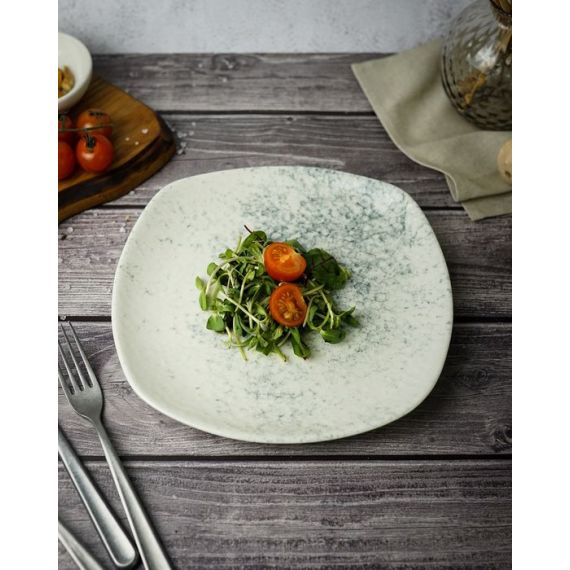 Тарелка квадратная 25см, цвет дымчатый, SMOKY, Porland, изображение 2