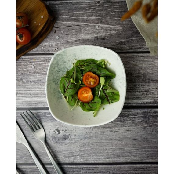 Салатник квадратный 16см, цвет дымчатый, SMOKY, Porland, изображение 10