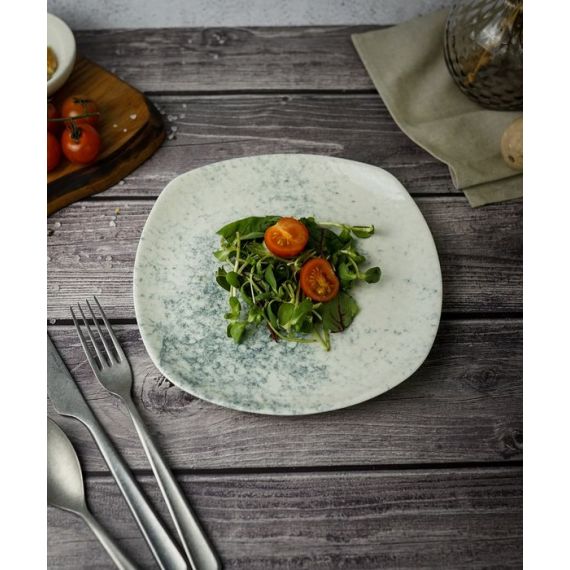 Тарелка квадратная 22см, цвет дымчатый, SMOKY, Porland, изображение 2