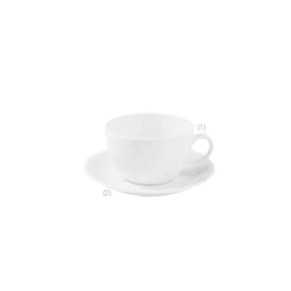Блюдце для чашки 440мл, 17см, цвет белый, SOLEY, Porland, изображение 2