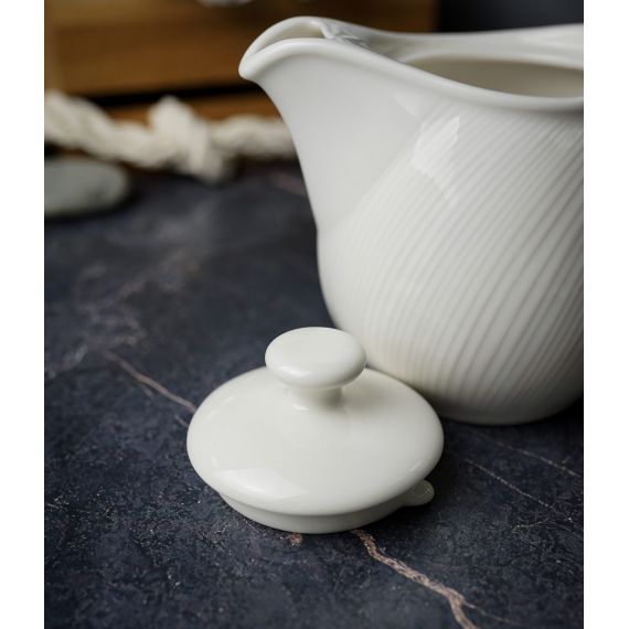 Чайник с крышкой 500 мл, цвет белый, STORM, Porland, изображение 4