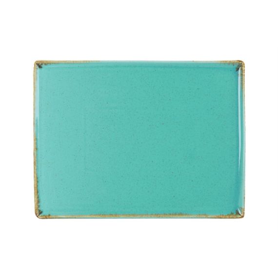 Блюдо прямоугольное 21х27см, Seasons Бирюзовый, Porland, изображение 3