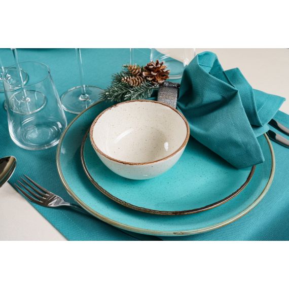 Блюдо овальное 36х27 см, Seasons Бирюзовый, Porland, изображение 8