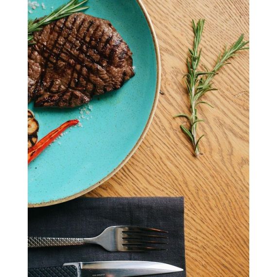 Тарелка 24 см безбортовая, Seasons Бирюзовый, Porland, изображение 4