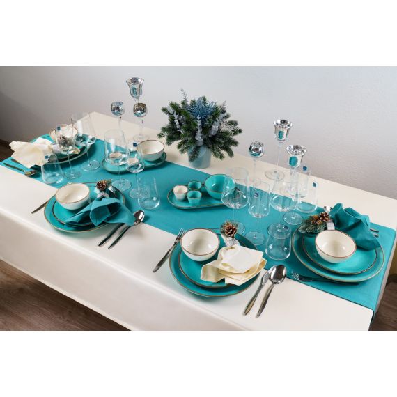 Блюдо прямоугольное 18х13 см, Seasons Бирюзовый, Porland, изображение 10