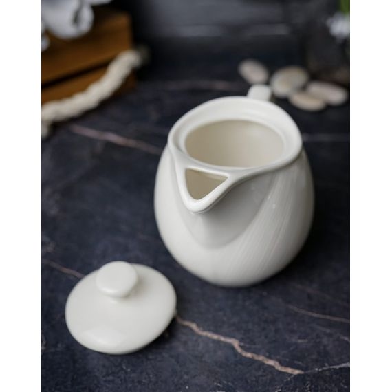 Чайник с крышкой 500 мл, цвет белый, STORM, Porland, изображение 5