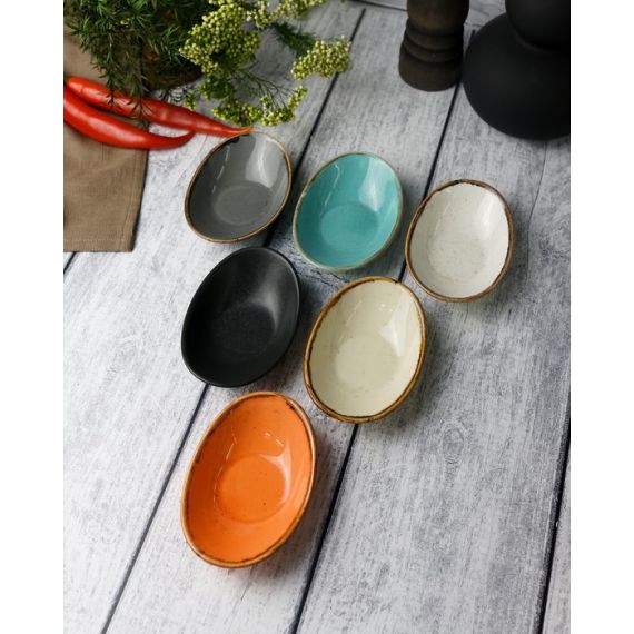 Соусник овальный 7х11 см, Seasons Желтый, Porland, изображение 14