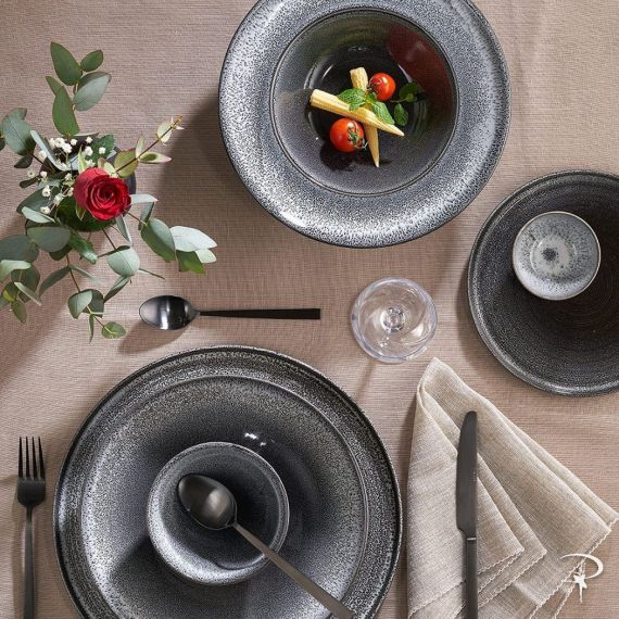 Тарелка квадратная 29см, цвет темно-серый, TWILIGHT, Porland, изображение 3