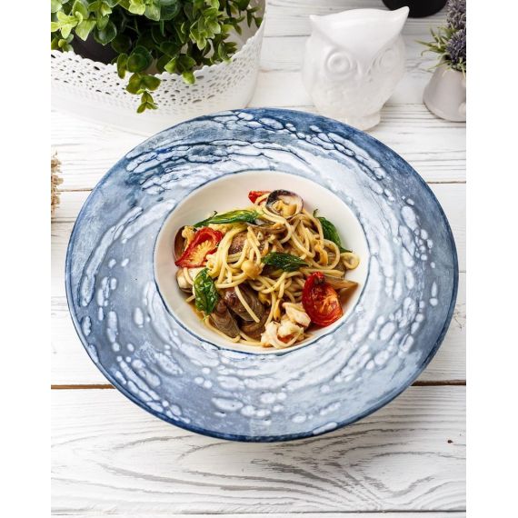 Тарелка для пасты "Гурмэ" 26 см, цвет серый, VORTEX, Porland, изображение 4