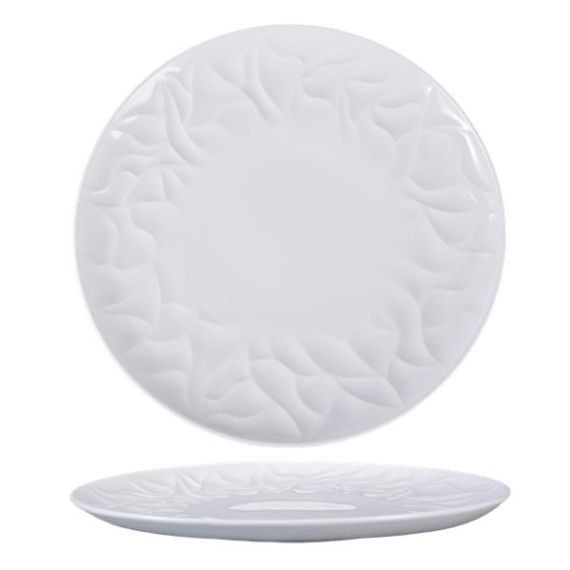 Тарелка мелкая d 25,9 см, h 2,3 см, костяной фарфор, Origami, Casa di fortuna, изображение 6