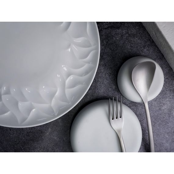 Тарелка полуглубокая 1,12 л, d 26,9 см, h 4,1 см, костяной фарфор, Origami, Casa di fortuna, изображение 3