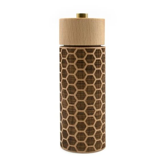 Мельница для перца h 17 см, , бук, серия HONEYCOMB, Bisetti