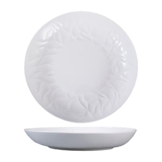 Тарелка полуглубокая 1,12 л, d 26,9 см, h 4,1 см, костяной фарфор, Origami, Casa di fortuna, изображение 6
