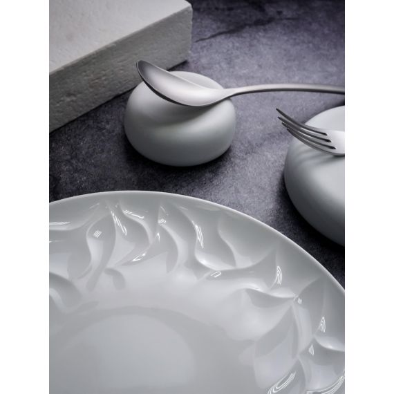 Тарелка полуглубокая 1,12 л, d 26,9 см, h 4,1 см, костяной фарфор, Origami, Casa di fortuna, изображение 4