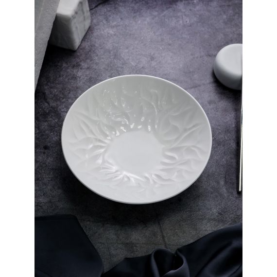 Салатник 850 мл, d 19,5 см, h 6 см, костяной фарфор, Origami, Casa di fortuna, изображение 3