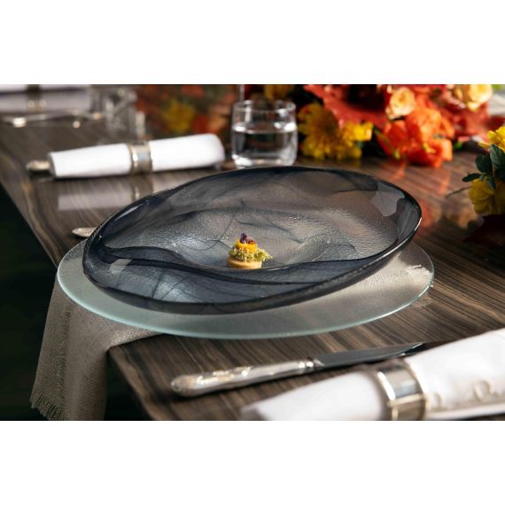 Тарелка d 21 см, h 6 см, стекло, серия Ola, ArdaCam, изображение 5