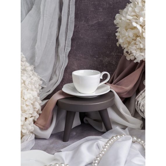 Блюдце d 12,4 см h 1,8 см, фарфор, Grazia, Casa di fortuna, изображение 6