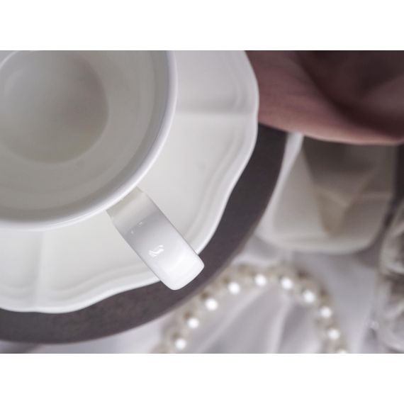 Блюдце d 12,4 см h 1,8 см, фарфор, Grazia, Casa di fortuna, изображение 3