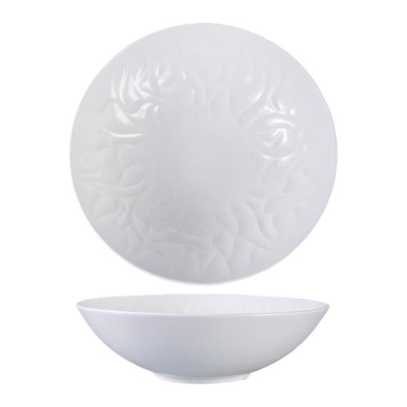 Салатник 1,35 л, d 23,5 см, h 6,7 см, костяной фарфор, Origami, Casa di fortuna, изображение 4