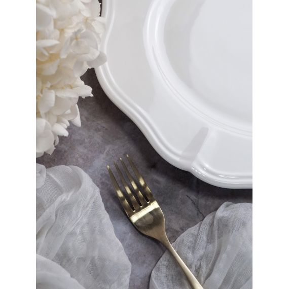 Тарелка мелкая d 25,5 см h 2,2 см, фарфор, Grazia, Casa di fortuna, изображение 2