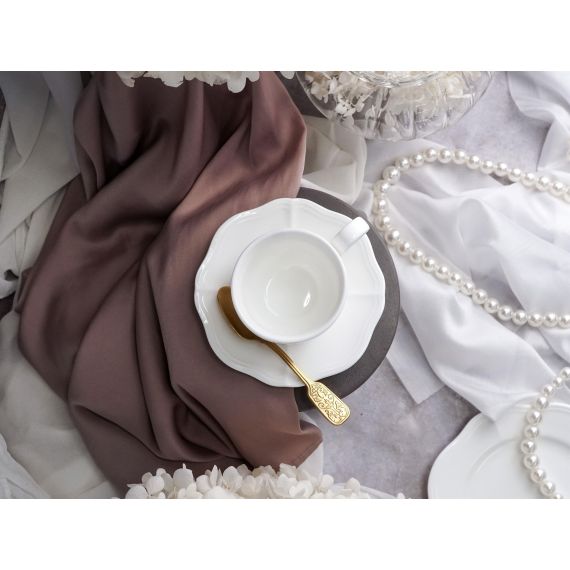 Блюдце d 12,4 см h 1,8 см, фарфор, Grazia, Casa di fortuna, изображение 5