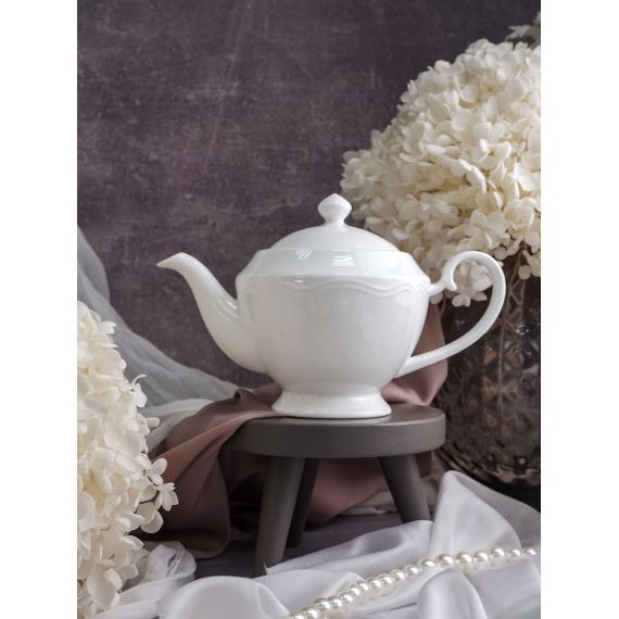 Чайник с крышкой 600 мл, 21,5x12,2 см h 14,6 см, фарфор, Grazia, Casa di fortuna, изображение 6