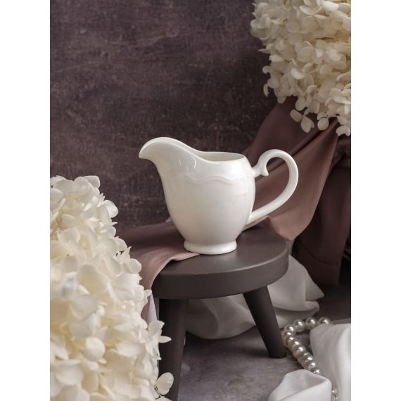 Молочник с ручкой 140 мл, 12,6x6,4 см h 9 см, фарфор, Grazia, Casa di fortuna, изображение 2