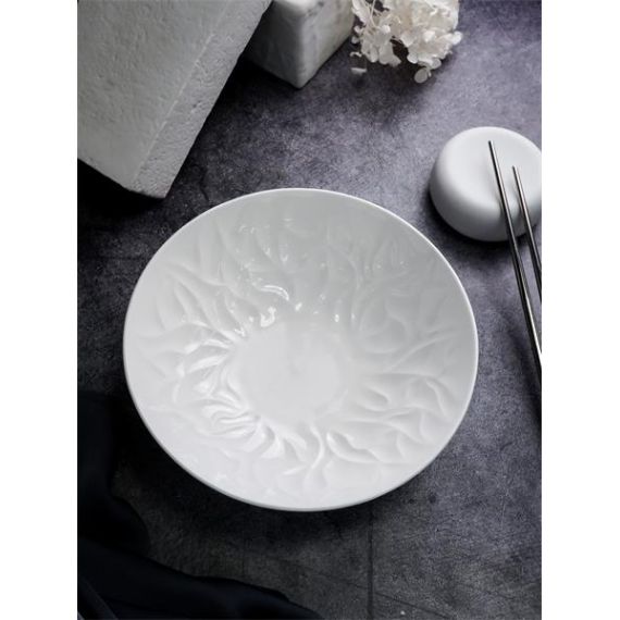 Салатник 1,35 л, d 23,5 см, h 6,7 см, костяной фарфор, Origami, Casa di fortuna, изображение 3