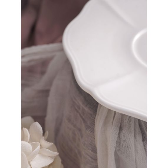 Блюдце d 16 см h 2,2 см, фарфор, Grazia, Casa di fortuna, изображение 4