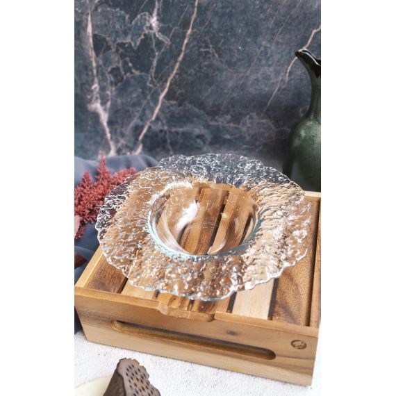 Тарелка для пасты d 25 см, h 5 см, стекло, серия Io, ArdaCam, изображение 2