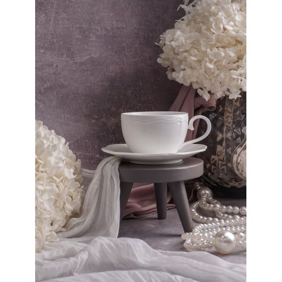 Чашка 350 мл, 13,5x10 см h 6,5 см, фарфор, Grazia, Casa di fortuna, изображение 5