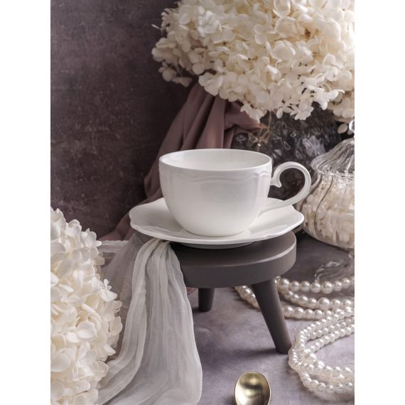 Чашка 350 мл, 13,5x10 см h 6,5 см, фарфор, Grazia, Casa di fortuna, изображение 3