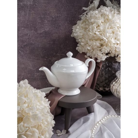 Чайник с крышкой 600 мл, 21,5x12,2 см h 14,6 см, фарфор, Grazia, Casa di fortuna, изображение 8