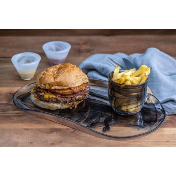 Тарелка овальная 27,5x14,5 см, h 2,5 см, стекло, серия Atlas, ArdaCam, изображение 5